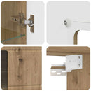 vidaXL Fából Készült Szekrény Artisan tölgy 50 x 29 x 100 cm Faanyag