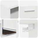 vidaXL Fából Készült Szekrény fiókkal Fehér 150 x 39 x 30 cm Faanyag