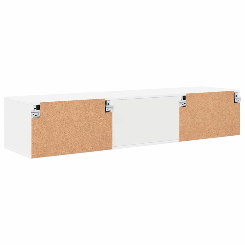 vidaXL TV szekrény fiókkal polcokkal Fehér 150 x 39 x 30 cm Faanyag