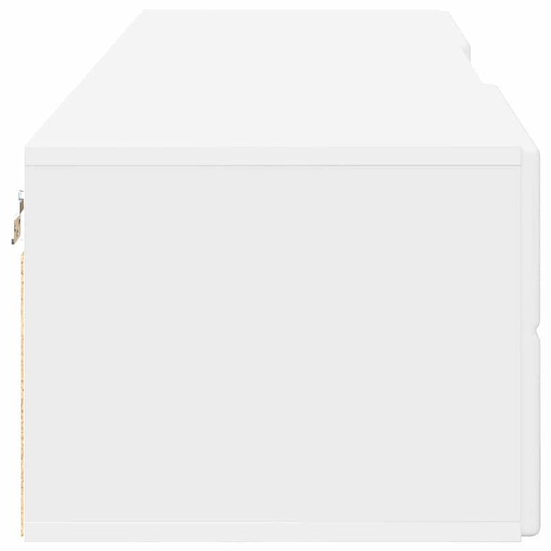 vidaXL TV szekrény fiókkal polcokkal Fehér 150 x 39 x 30 cm Faanyag