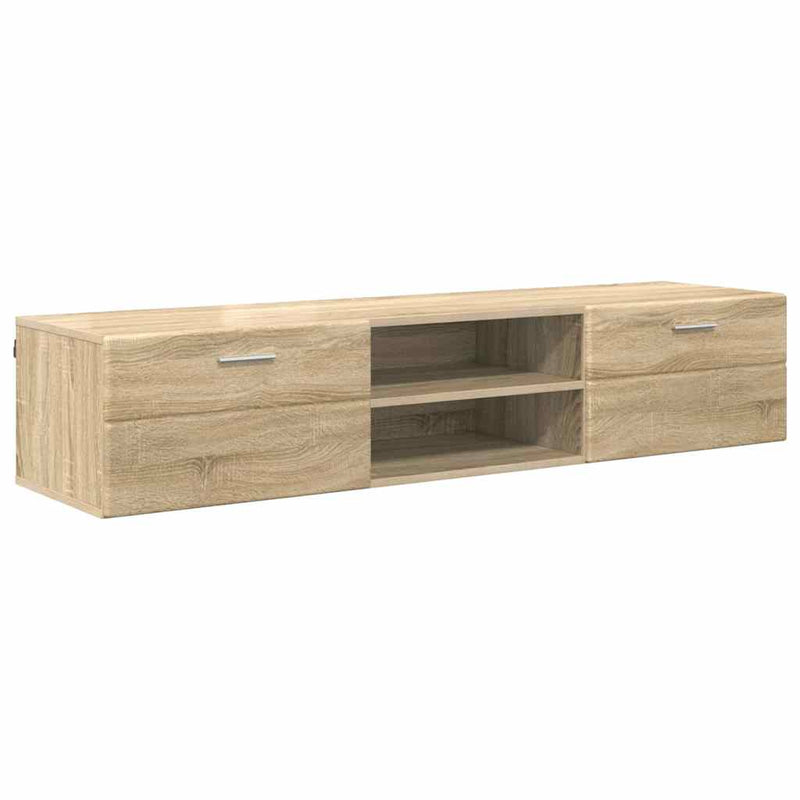 vidaXL TV szekrény fiókkal sonoma tölgy 150 x 39 x 30 cm Faanyag
