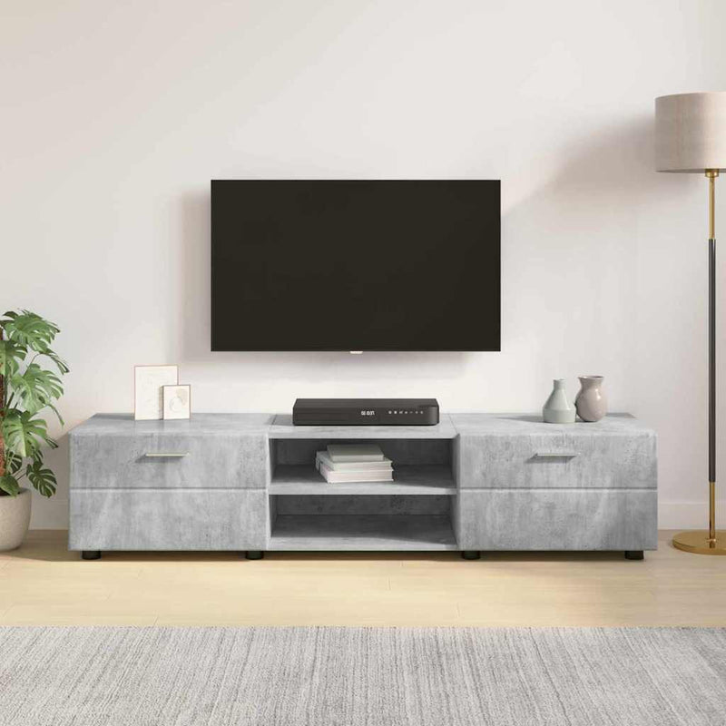 vidaXL TV szekrény fiókkal Magasfényű fehér 150 x 39 x 30 cm Faanyag