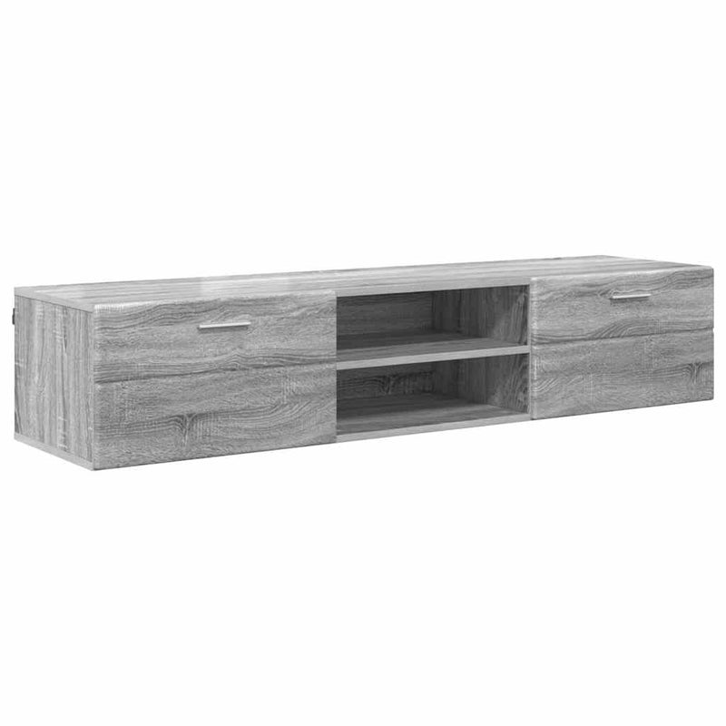 vidaXL TV szekrény fiókkal Szürke sonoma 150 x 39 x 30 cm Faanyag