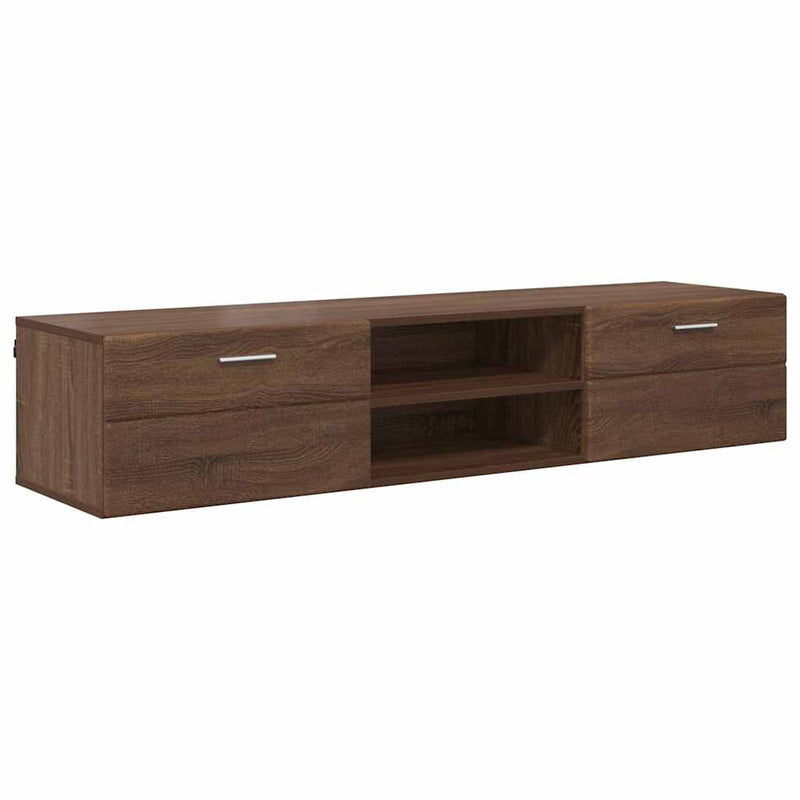vidaXL TV szekrény fiókkal barna tölgy 150 x 39 x 30 cm Faanyag