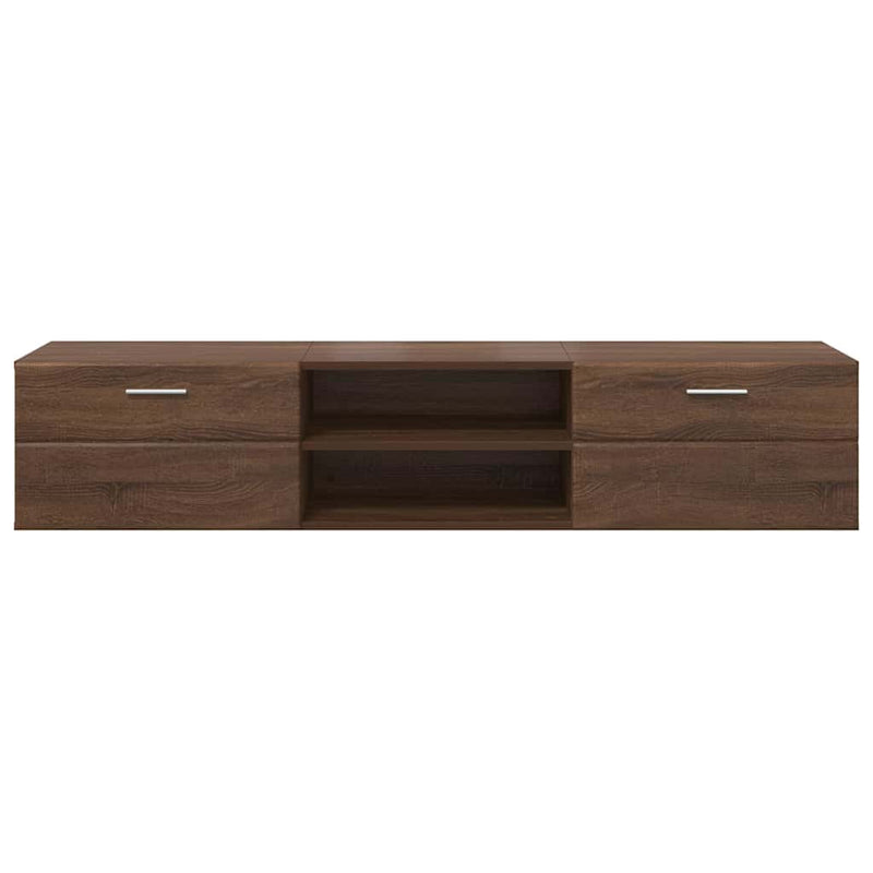 vidaXL TV szekrény fiókkal barna tölgy 150 x 39 x 30 cm Faanyag
