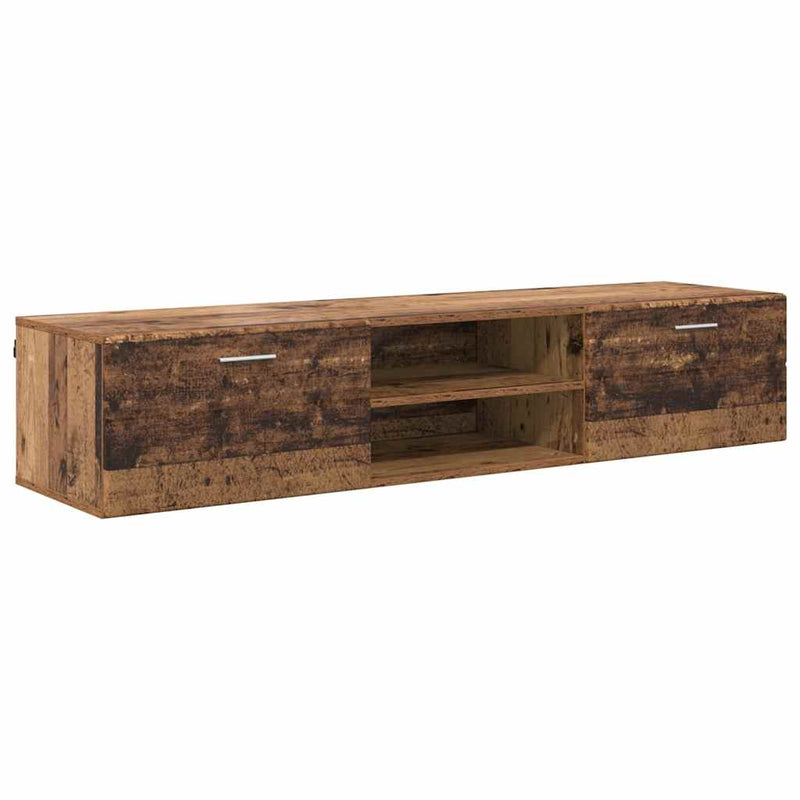 vidaXL TV szekrény fiókkal polcokkal Régi fa 150 x 39 x 30 cm Faanyag