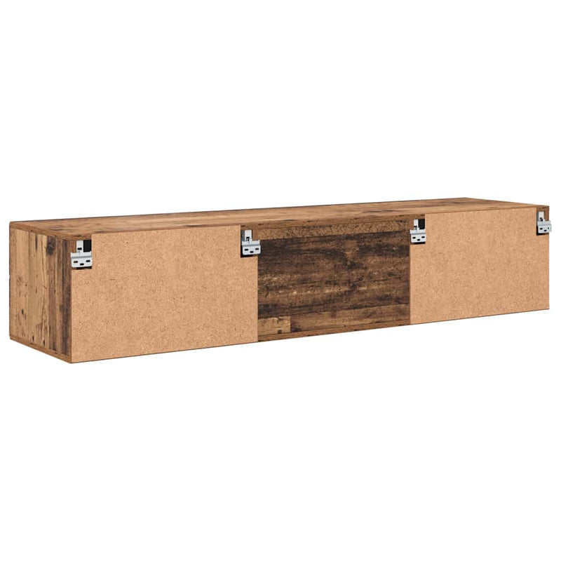 vidaXL TV szekrény fiókkal polcokkal Régi fa 150 x 39 x 30 cm Faanyag