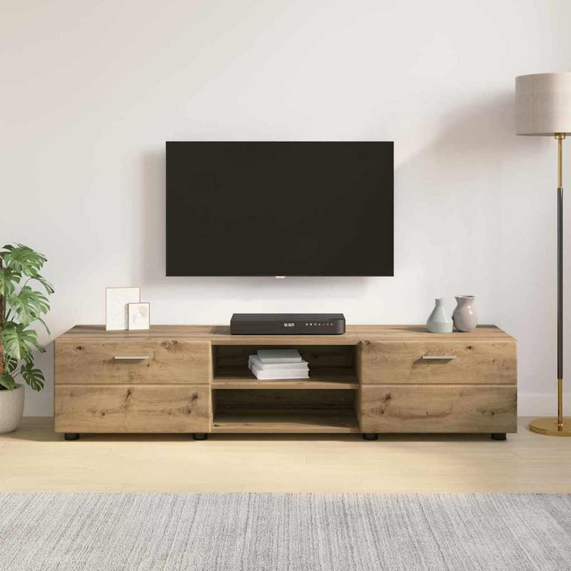 vidaXL TV szekrény fiókkal kézműves tölgy 150 x 39 x 30 cm Faanyag
