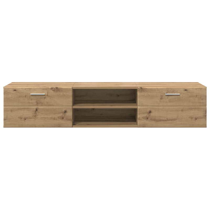 vidaXL TV szekrény fiókkal kézműves tölgy 150 x 39 x 30 cm Faanyag