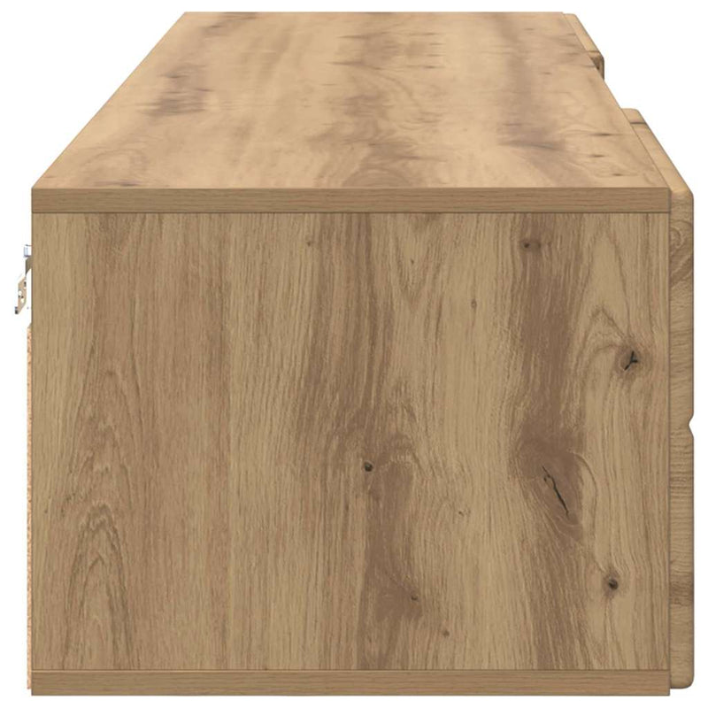 vidaXL TV szekrény fiókkal kézműves tölgy 150 x 39 x 30 cm Faanyag