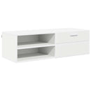 vidaXL Fából Készült Szekrény fiókkal Fehér 100,5 x 39 x 30 cm Faanyag