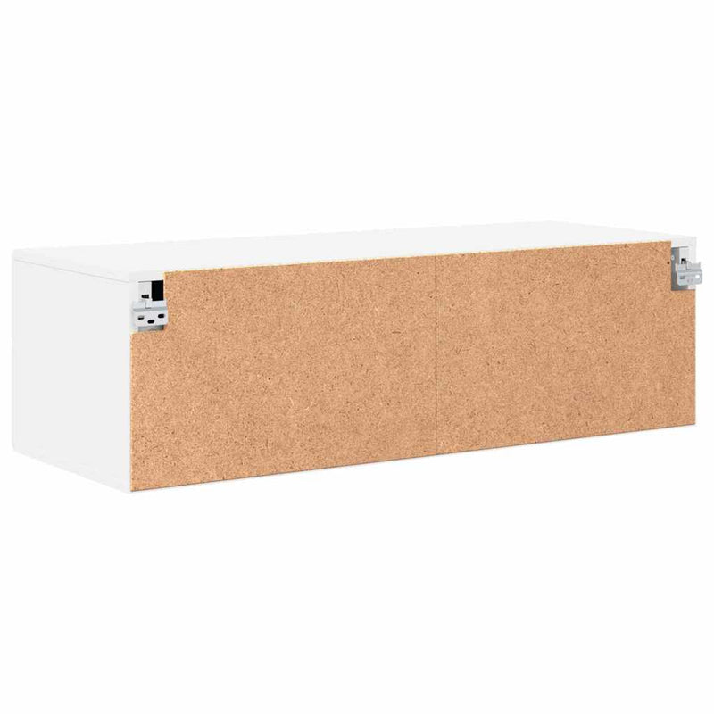vidaXL TV szekrény fiókkal polcokkal Fehér 100.5 x 39 x 30 cm Faanyag