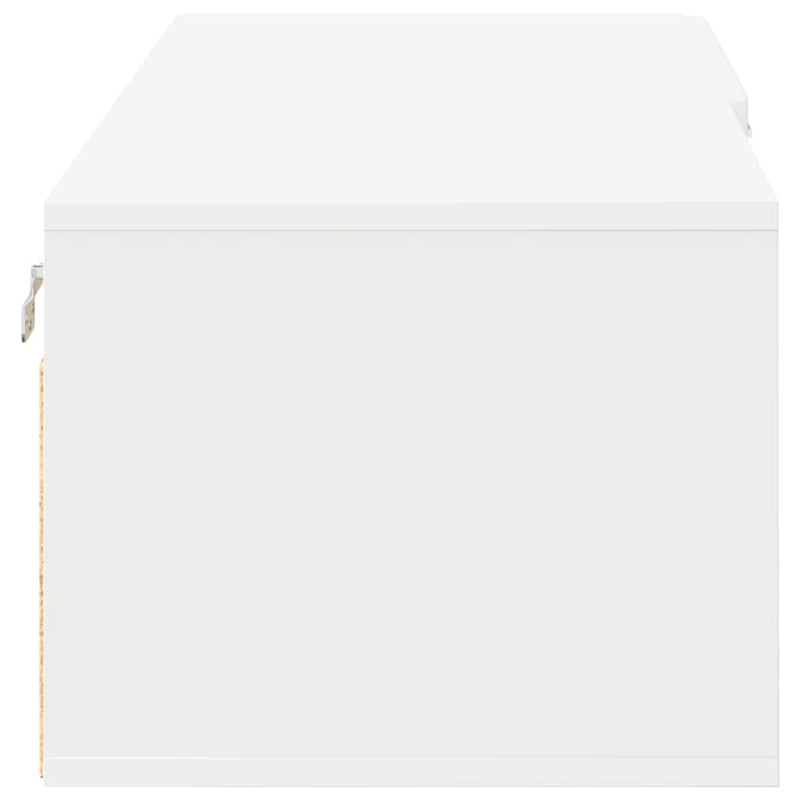 vidaXL TV szekrény fiókkal polcokkal Fehér 100.5 x 39 x 30 cm Faanyag