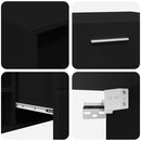 vidaXL Fából Készült Szekrény Fekete 100,5 x 39 x 30 cm Faanyag