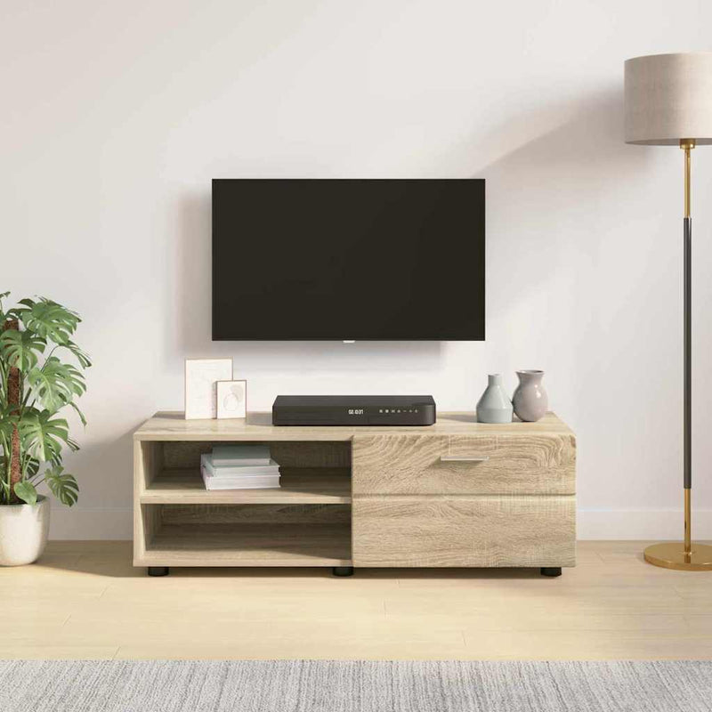 vidaXL TV szekrény fiókkal sonoma tölgy 100.5 x 39 x 30 cm Faanyag