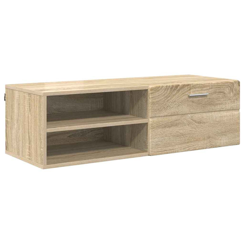 vidaXL TV szekrény fiókkal sonoma tölgy 100.5 x 39 x 30 cm Faanyag