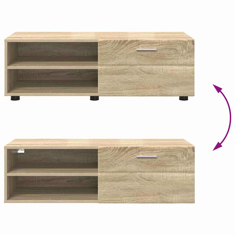 vidaXL TV szekrény fiókkal sonoma tölgy 100.5 x 39 x 30 cm Faanyag