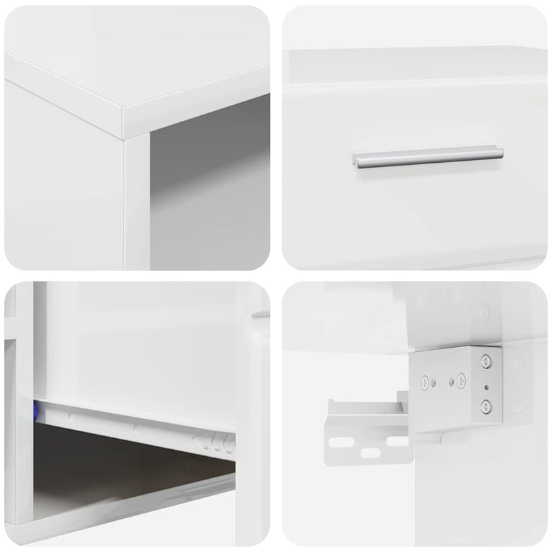vidaXL TV szekrény fiókkal Beton szürke 100.5 x 39 x 30 cm Faanyag