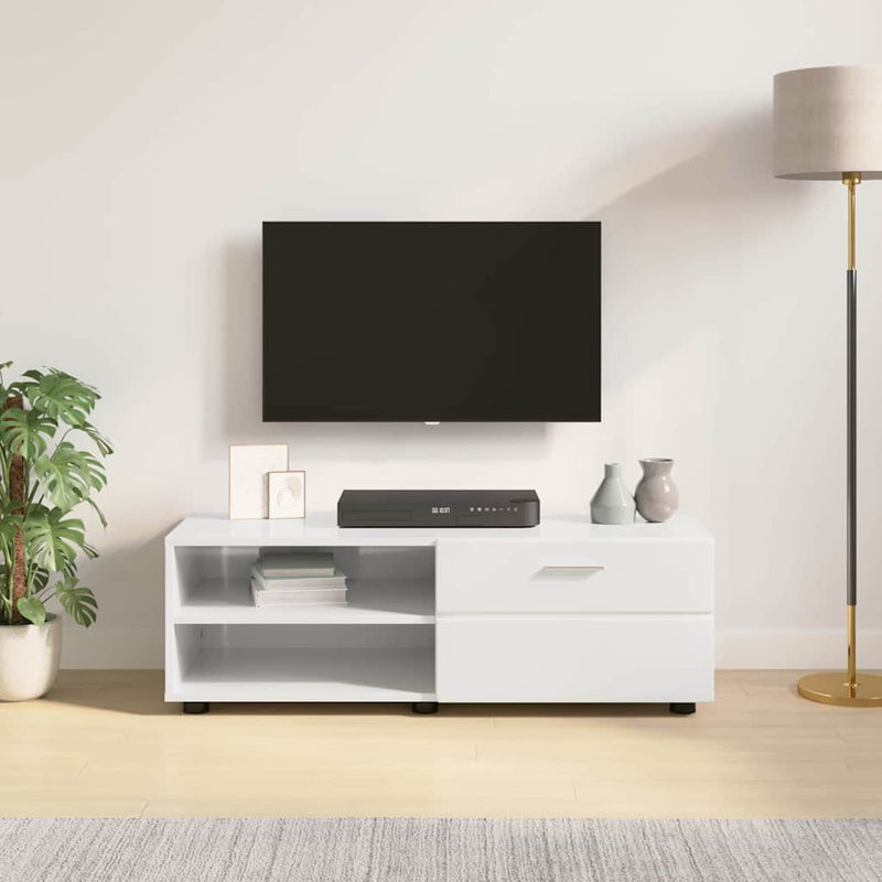 vidaXL TV szekrény fiókkal Beton szürke 100.5 x 39 x 30 cm Faanyag