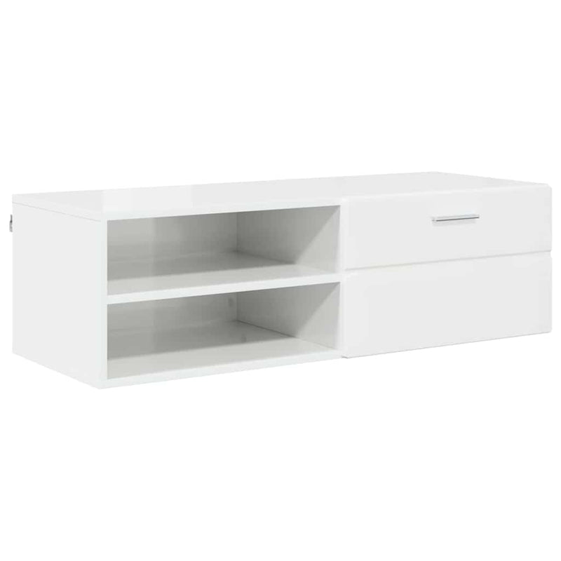 vidaXL TV szekrény fiókkal Beton szürke 100.5 x 39 x 30 cm Faanyag