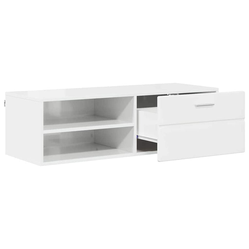 vidaXL TV szekrény fiókkal Beton szürke 100.5 x 39 x 30 cm Faanyag