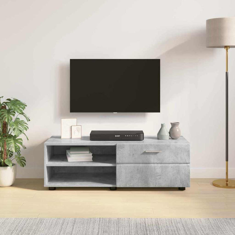 vidaXL TV szekrény fiókkal Magasfényű fehér 100.5 x 39 x 30 cm Faanyag