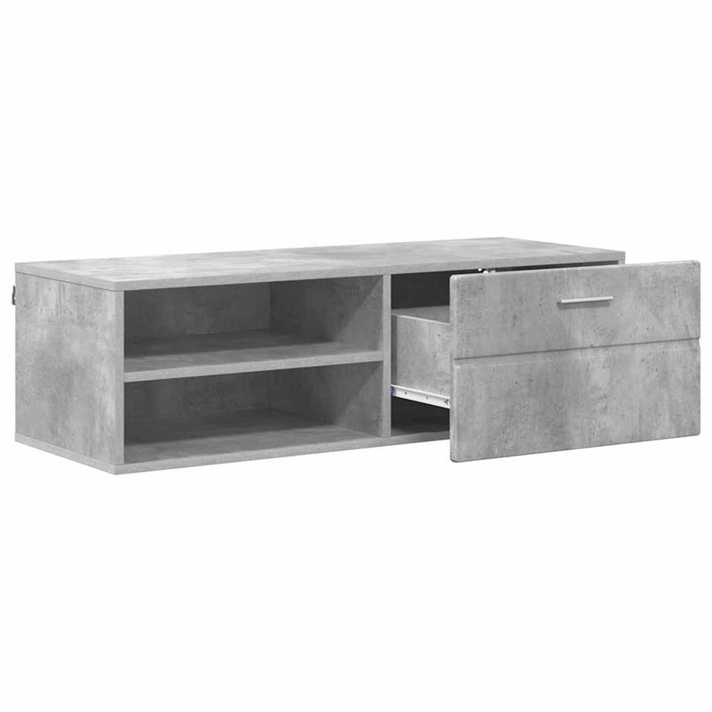 vidaXL TV szekrény fiókkal Magasfényű fehér 100.5 x 39 x 30 cm Faanyag