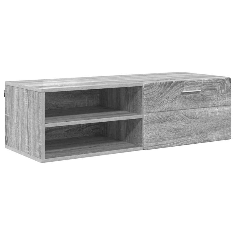 vidaXL TV szekrény fiókkal Szürke sonoma 100.5 x 39 x 30 cm Faanyag