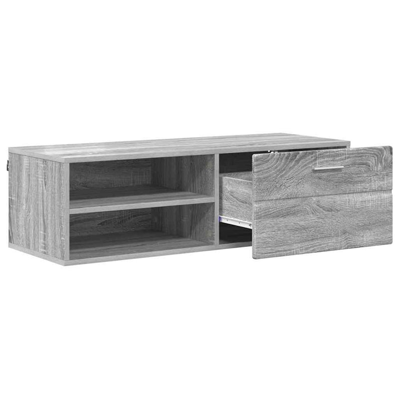 vidaXL TV szekrény fiókkal Szürke sonoma 100.5 x 39 x 30 cm Faanyag