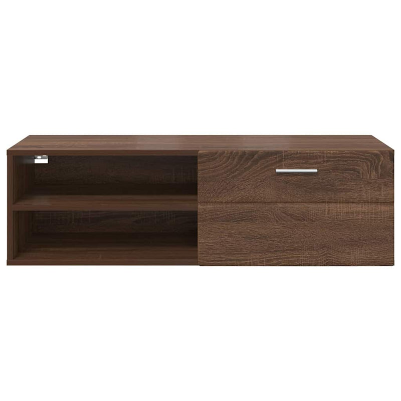 vidaXL TV szekrény fiókkal barna tölgy 100.5 x 39 x 30 cm Faanyag