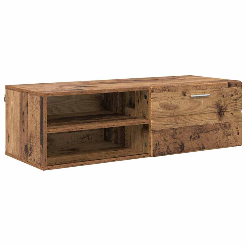 vidaXL TV szekrény fiókkal Régi fa 100.5 x 39 x 30 cm Faanyag