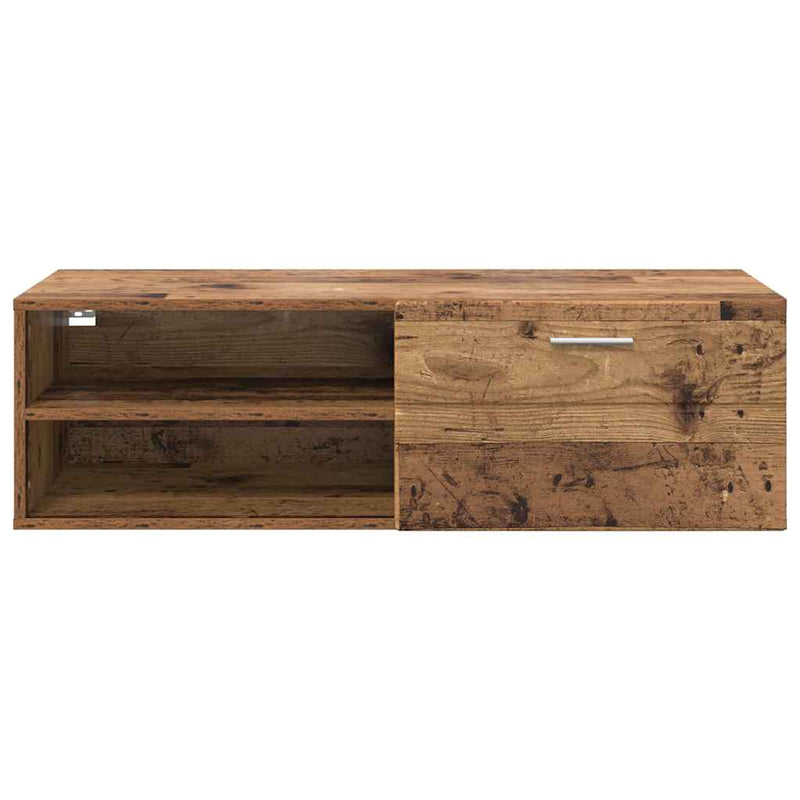 vidaXL TV szekrény fiókkal Régi fa 100.5 x 39 x 30 cm Faanyag