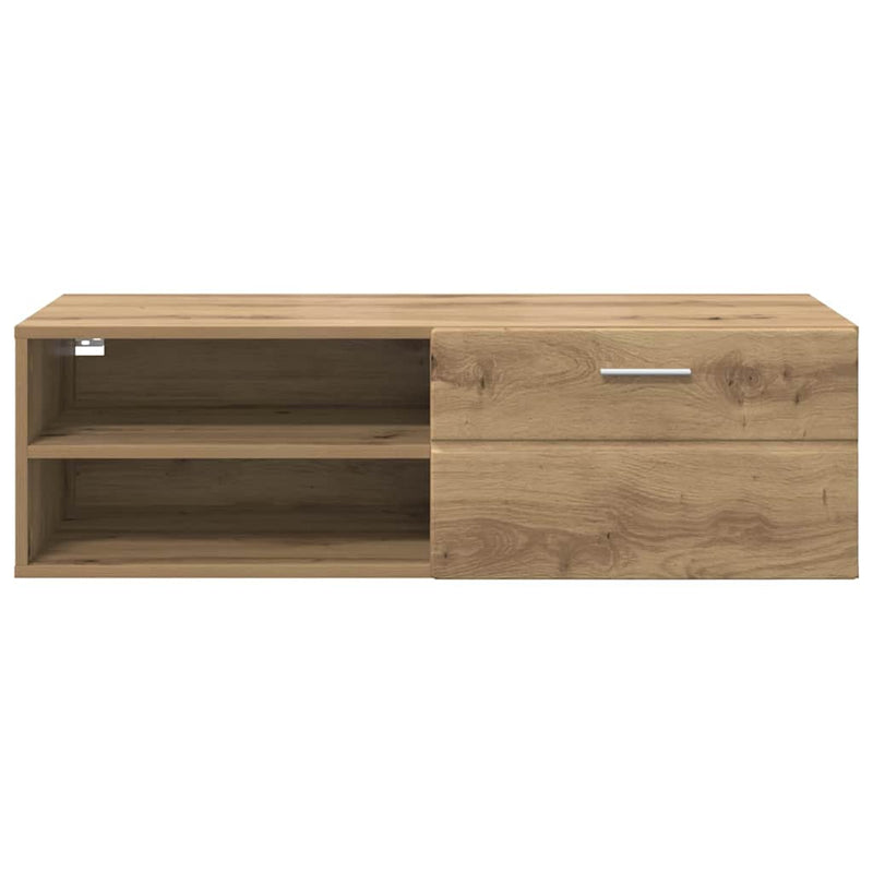 vidaXL TV szekrény fiókkal kézműves tölgy 100.5 x 39 x 30 cm Faanyag