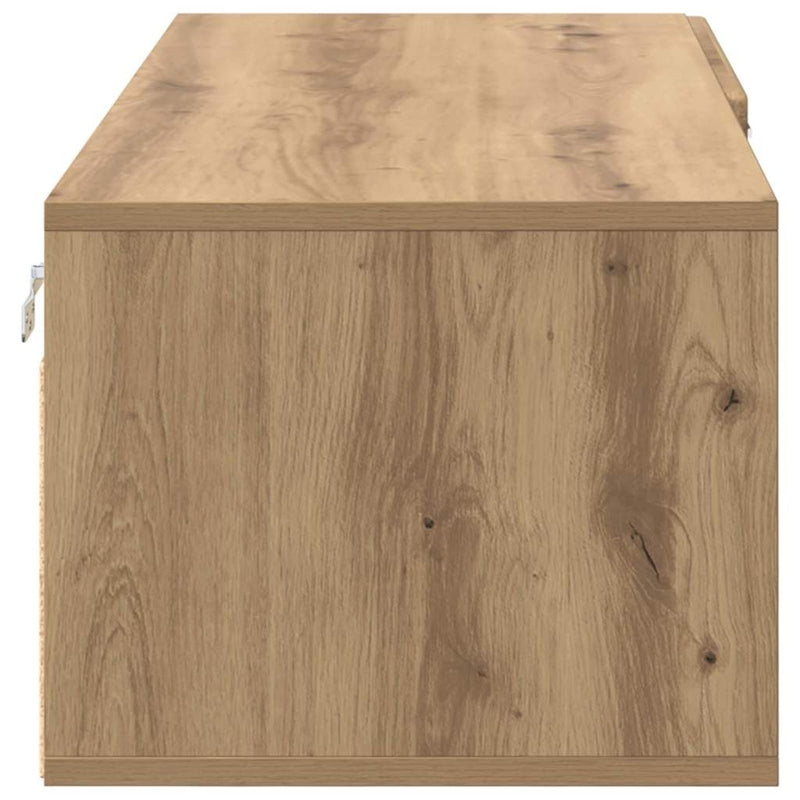 vidaXL TV szekrény fiókkal kézműves tölgy 100.5 x 39 x 30 cm Faanyag