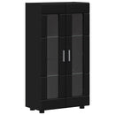 vidaXL Széf FLORIN 55,5 x 29 x 100 cm Fekete Szerelt Fa