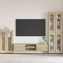 vidaXL Széf FLORIN 55,5 x 29 x 100 cm Sonoma tölgy Szerelt Fa