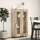 vidaXL Széf FLORIN 55,5 x 29 x 100 cm Sonoma tölgy Szerelt Fa
