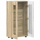 vidaXL Széf FLORIN 55,5 x 29 x 100 cm Sonoma tölgy Szerelt Fa