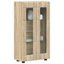 vidaXL Széf FLORIN 55,5 x 29 x 100 cm Sonoma tölgy Szerelt Fa