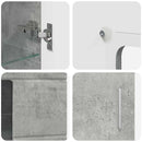vidaXL Széf polcokkal FLORIN Beton Szürke 55,5 x 29 x 100 cm Faanyag
