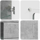 vidaXL Széf FLORIN 55,5 x 29 x 100 cm Beton Szürke Szerelt Fa