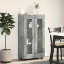 vidaXL Széf FLORIN 55,5 x 29 x 100 cm Beton Szürke Szerelt Fa