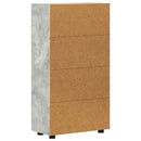 vidaXL Széf FLORIN 55,5 x 29 x 100 cm Beton Szürke Szerelt Fa