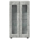 vidaXL Széf FLORIN 55,5 x 29 x 100 cm Beton Szürke Szerelt Fa