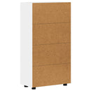 vidaXL Széf FLORIN 55,5 x 29 x 100 cm Magas Fényű Fehér Szerelt Fa