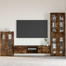 vidaXL Széf FLORIN 55,5 x 29 x 100 cm Füstös Tölgy Szerelt Fa