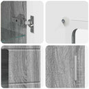 vidaXL Széf FLORIN 55,5 x 29 x 100 cm Szürke Sonoma Szerelt Fa