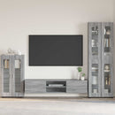 vidaXL Széf FLORIN 55,5 x 29 x 100 cm Szürke Sonoma Szerelt Fa