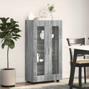 vidaXL Széf FLORIN 55,5 x 29 x 100 cm Szürke Sonoma Szerelt Fa