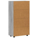 vidaXL Széf FLORIN 55,5 x 29 x 100 cm Szürke Sonoma Szerelt Fa